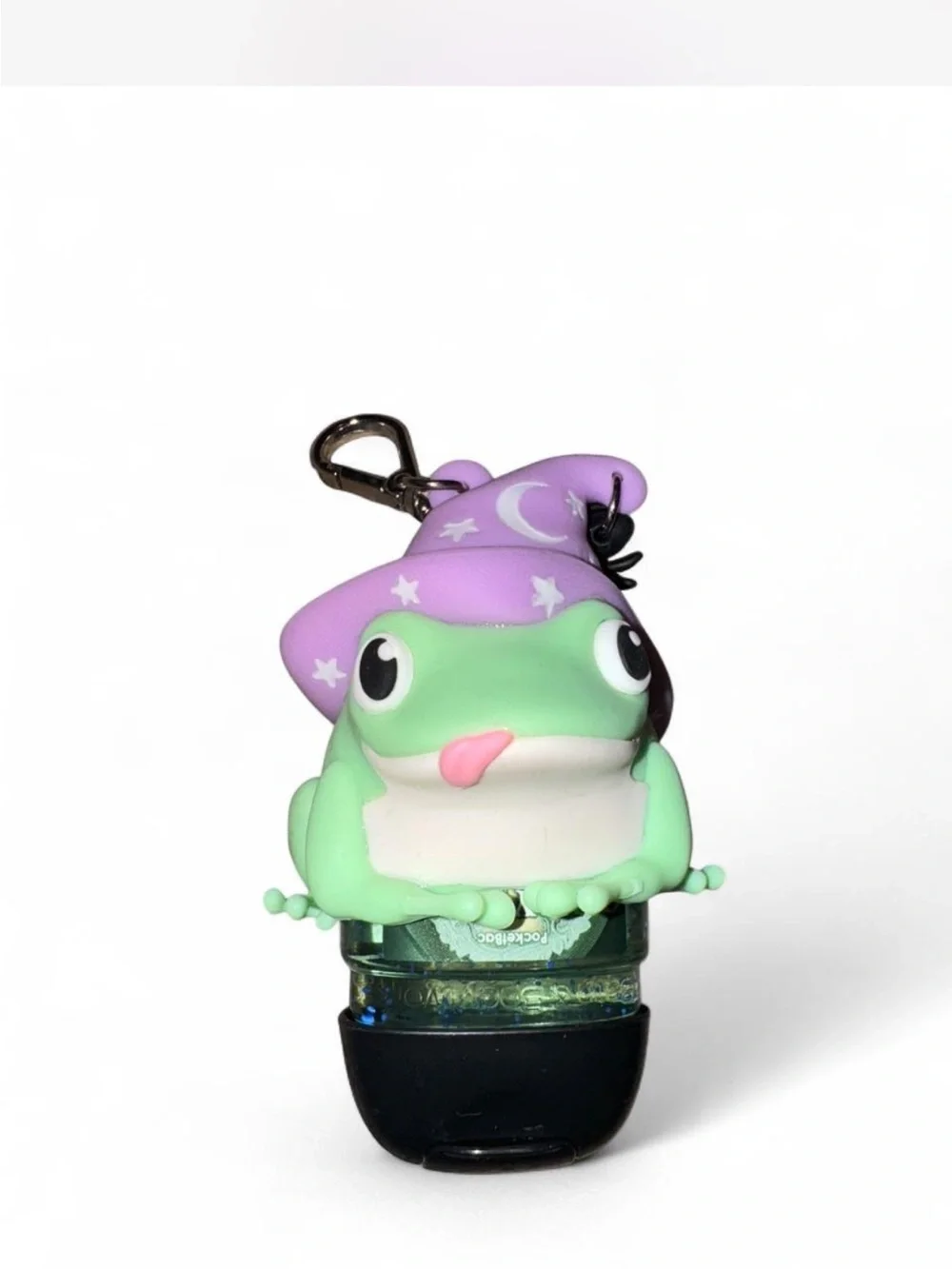 Bath and body works Frog Wizard PocketBac Holder Keychain